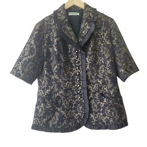 Manyus Women's Button Up Jacket Blazer - Size XL